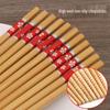 High-Grade Non-Slip Bamboo Chopsticks: Mildew-Proof, Heat-Resistant, Chinese-Style, Natural Nanmu Wood, No Paint or Wax