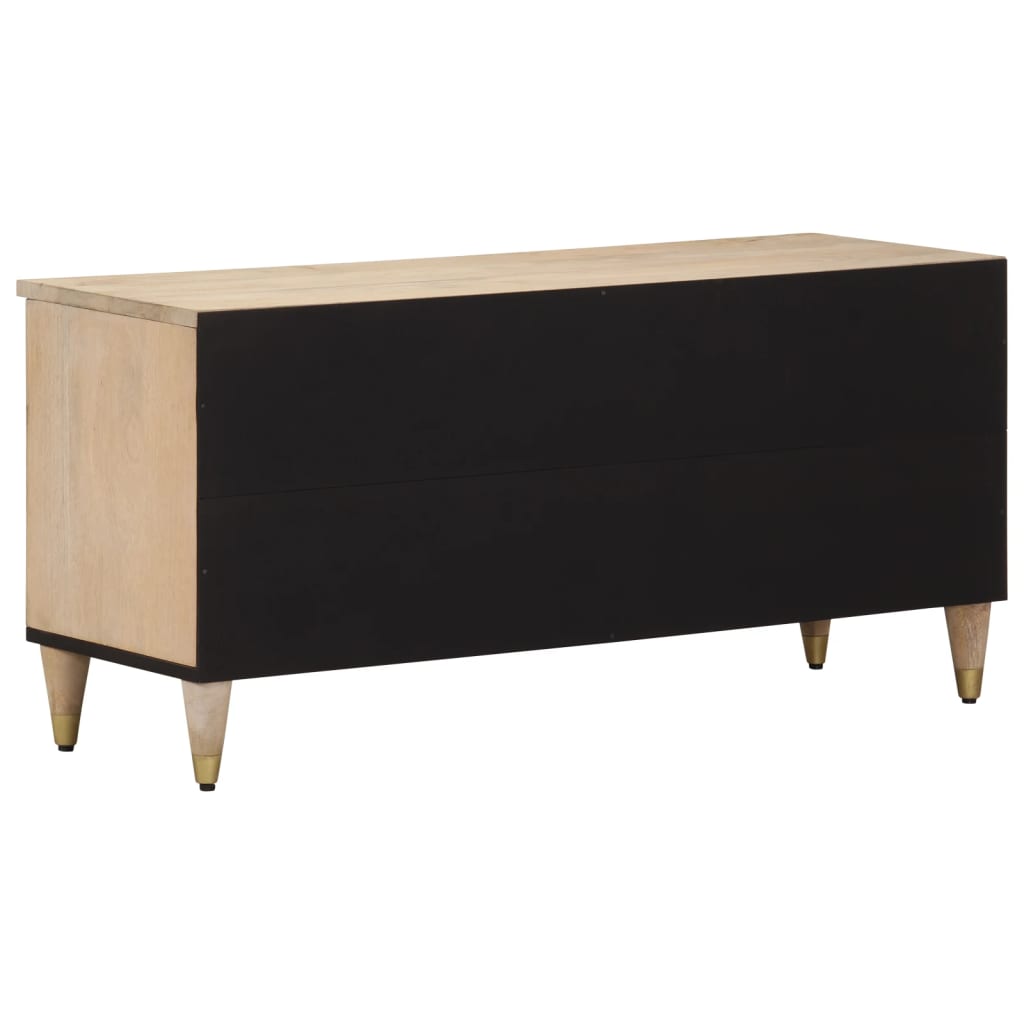 TV Cabinet 100x33x46 Cm Solid Mango Wood