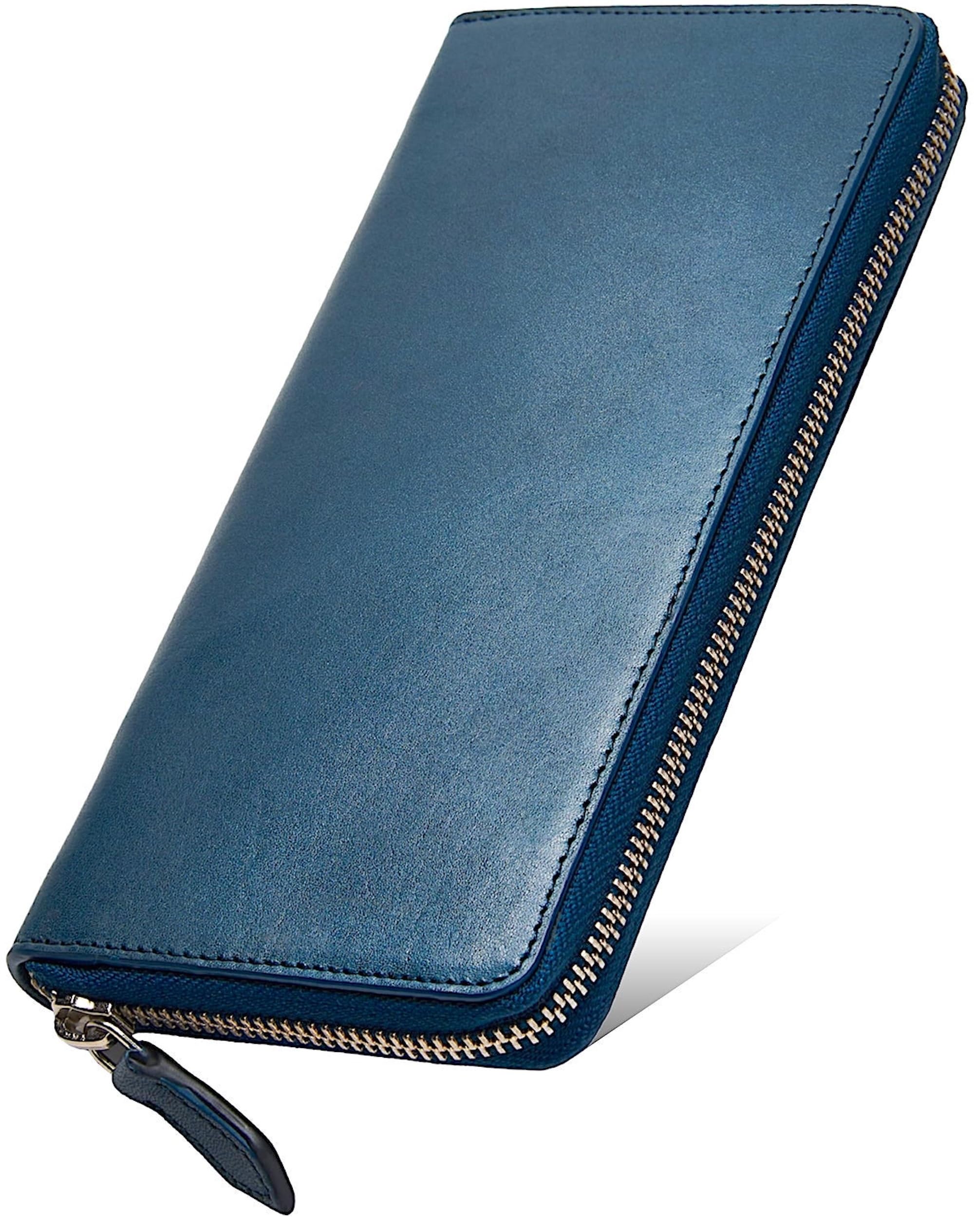 

Wallet Long Wallet Tochigi Leather [Eredita] Men s - (Navy)
