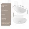 Modern Ceramic Vessel Sink 23.3" x 14.2" Bathroom Vanity Bowl Countertop