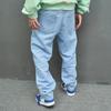 Jeans Casuales Retro Nuevos Europeos y Americanos para Hombre Pantalones Sueltos Americanos Pantalones de Pierna Ancha High Street para Hombre