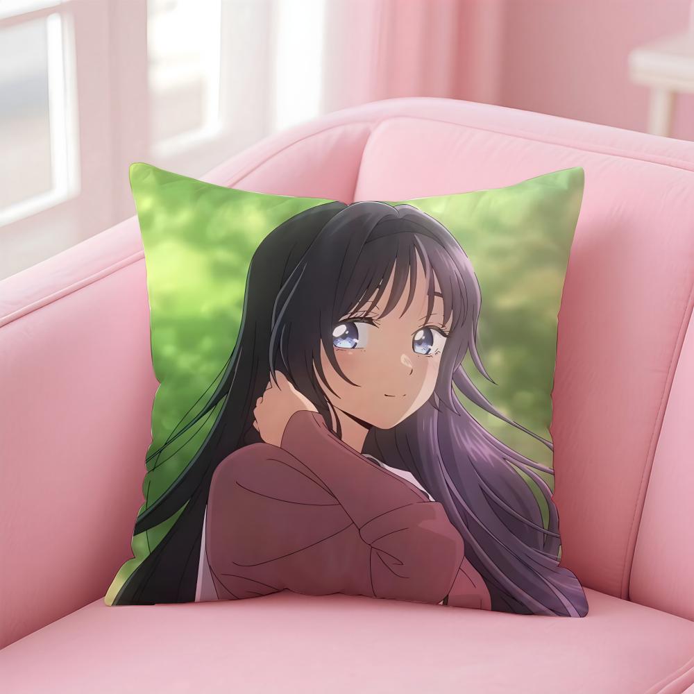anime Kaoruko Waguri Cushion Cover Comfortable Reversible Pillow Cover Ideal for Car Sofa Bedroom & Beyond