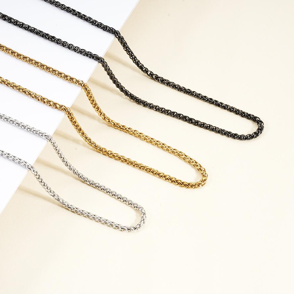 Cross Border Goods From Europe America Along Island Silver Plated Necklaces Jewelry Women Water Wave Chain Pendants With Short Collarbone Accessories