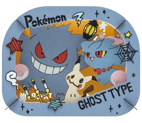 ENSKY Pokemon and Mimikkyu H80 x W100 x PT-363 Gengar, Mew, (Finished Size D42mm, Paper)