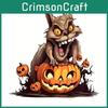 Halloween Monster Pumpkin Acrylic Car Decor Mirror Hang Interior Halloween Style