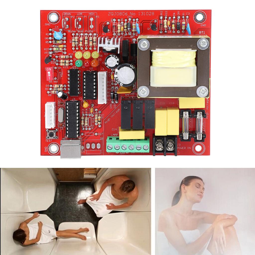 3‑24KW Sauna Machine Main PCB Circuit Board Replacement Heat Resistant Generator PCB Circuit Board for Home Commercial Use 220.240V