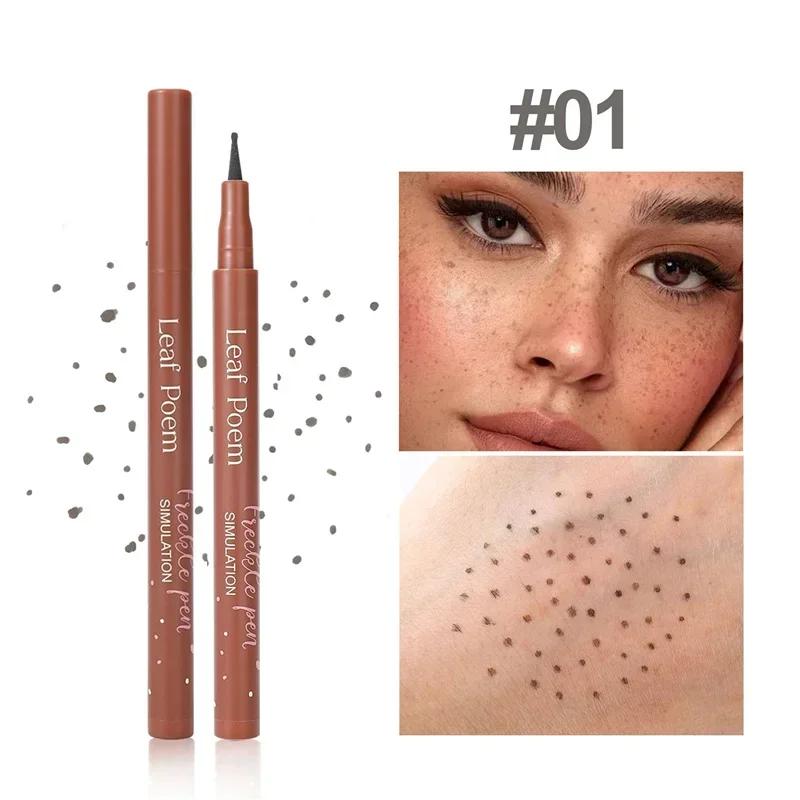 Sommersprossenstift Lang Anhaltend Natürlich Lebensecht Gesicht Punkt Fleck Stift Rotbraun Wasserdicht Schnell Trocknend Gesicht Falsche Sommersprossen Make-up Stift