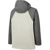 Anta Women's Color Block Waterproof Hooded Outdoor Jacket Grey Beige 962437602-2