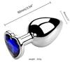 3PCS S/M/L Metal Anal Plug Butt Plug Sex Toy Butt Toy for Women Men Couples Adult Game Masturbator Anal Diamond Sex Shop 18+