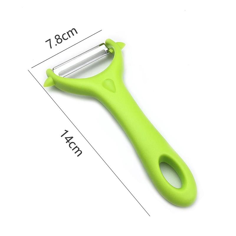 2 In 1 Rotary Peeler Y-Shaped Potato Peeler Stainless Steel Fruit Vegetable Peeler Carrot Potato Slicer Kitchen Grater Peeler