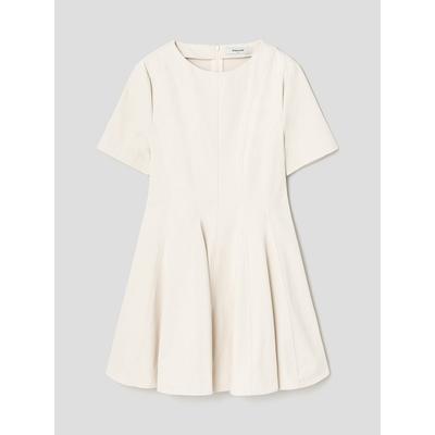 Flare Mini Dress Beige