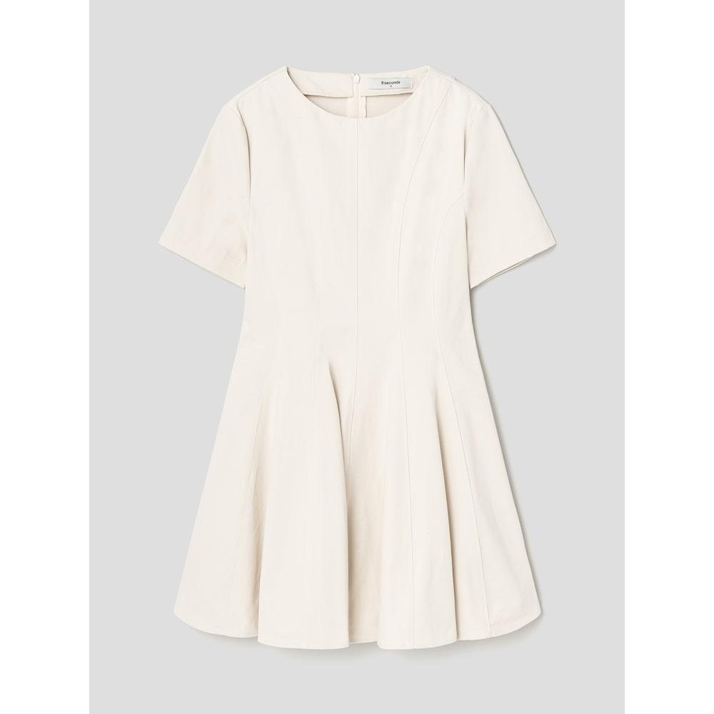 8seconds Flare Mini Dress Beige