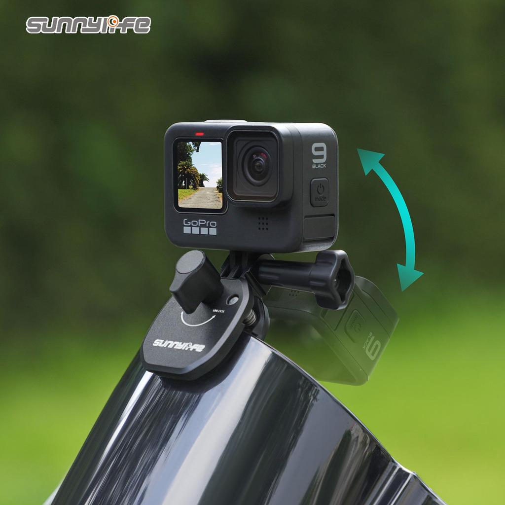 DJI GoPro Insta360 Motorcycle Windshield Clip for Action Cameras