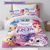 Set Copripiumino Trapuntato con Fantasia Shimmer and Shine Federa Decorazione per la Casa Regalo (1 * copripiumino + 2 * federa, senza nucleo)