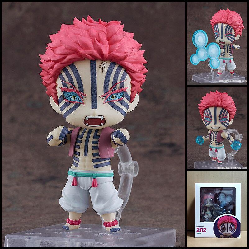 Demon Slayer Anime Figure Akaza Action Swappable Faces Movable Joints 2112 Articulated Poseable Detailed Scale Collectible