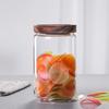UOSU Glass & Acacia Wood Storage Jars