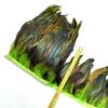 5-10Meter Natural Chicken Rooster Tail Feathers Trims Fringe Plumas Wedding Party Dress Decoration Needlework Accessories13-18cm
