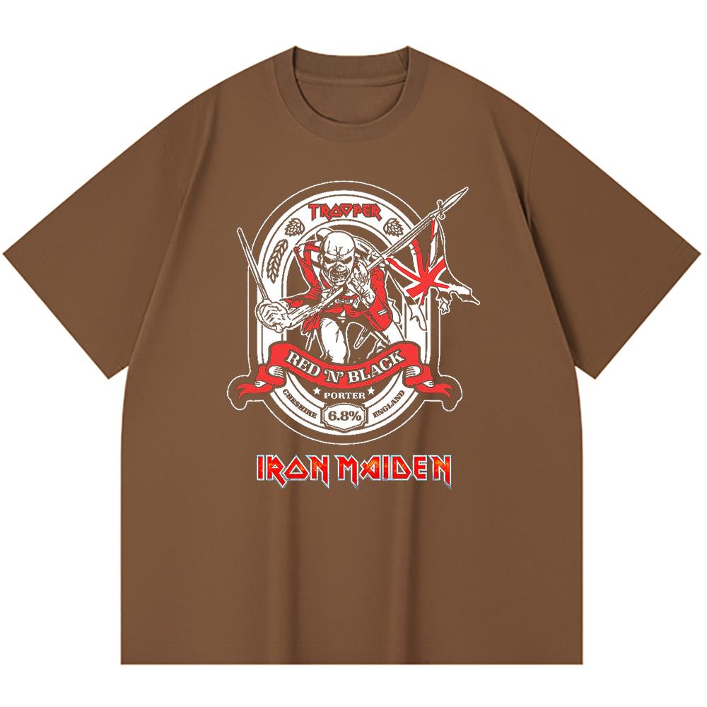 230 g/m² 100% Bavlna T-shirt Heavy Metal Rocková Kapela Tisk Populární Hudby Unisex Těžký Bavlněný T-shirt