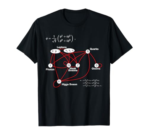 Higgs Boson Physics Quantum Mechanics Science Enthusiast Teacher T-Shirt