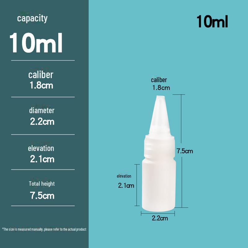 100ml Plastic Squeeze Bottle with Pointed Mouth for Liquid and Paste Filling