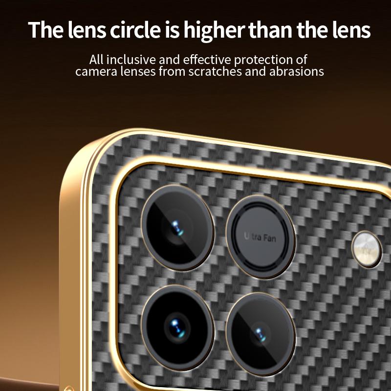 For Honor Win Win RT Win Turbo electroplated carbon fiber magnetic fingerprint-resistant shockproof phone case