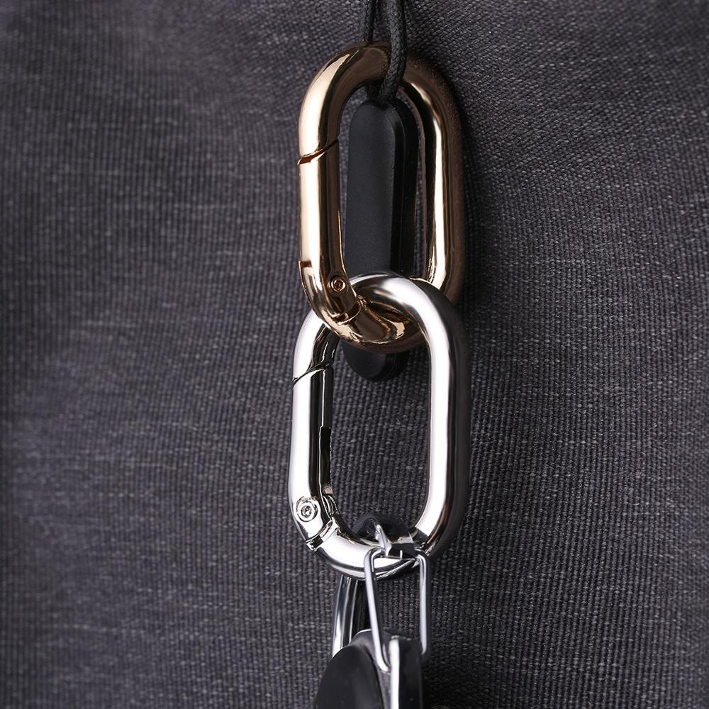 Camping Hiking Accessories Outdoor Carabiner Handbags Clips Spring Oval Rings Bag Belt Buckles