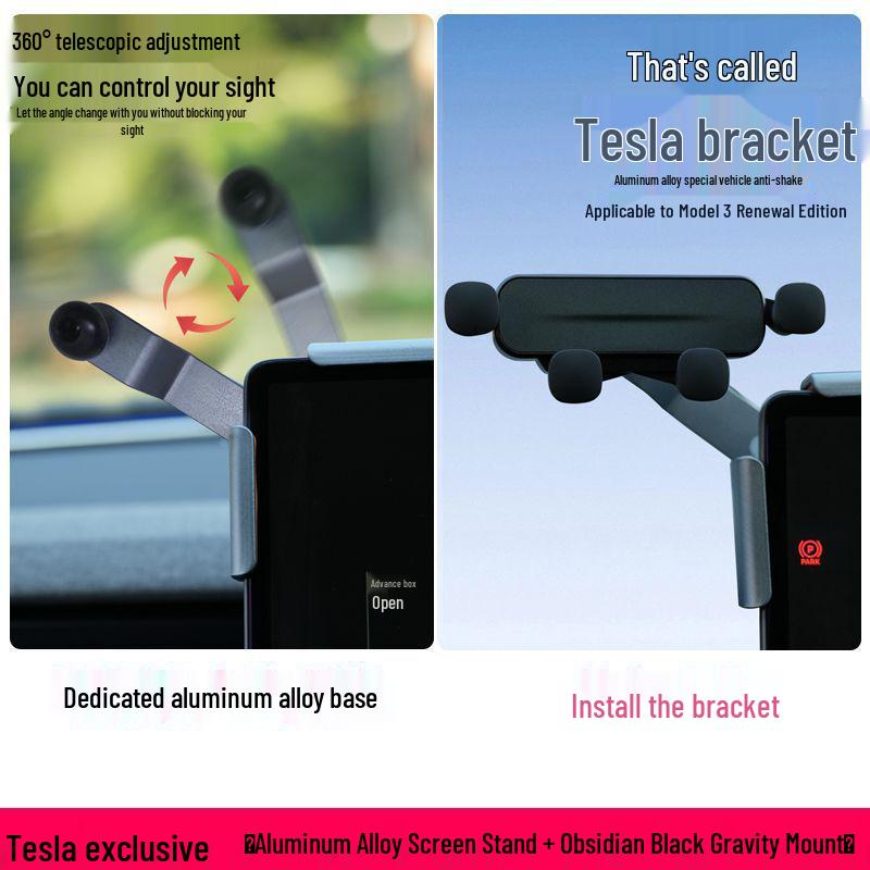 Tesla Model 3 Phone Holder - Screen Navigation Accessory