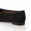 IK Plus Center Seam Flat Pumps, 4025-25, Women's, Black Suede, Size 21.5 cm, 3E