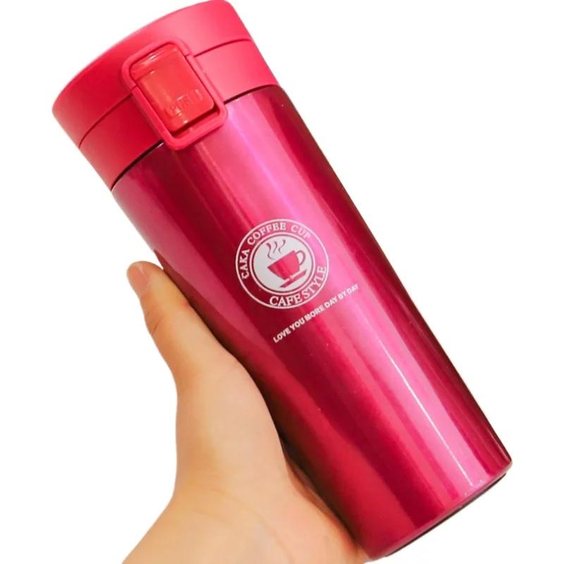 Tasse à café Thermos de 380ml, tasse à thé, Double couche en acier inoxydable, isolée sous vide, bouteille d'eau en métal pour Sports de plein air