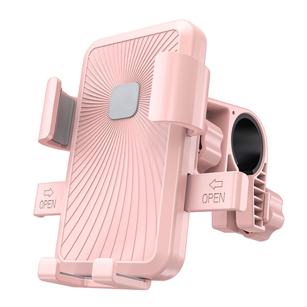 ABS Phone Mount Bracket for Electric Bicycles and Delivery Vehicles 360 Degree Adjustable Holder for Safe Navigation