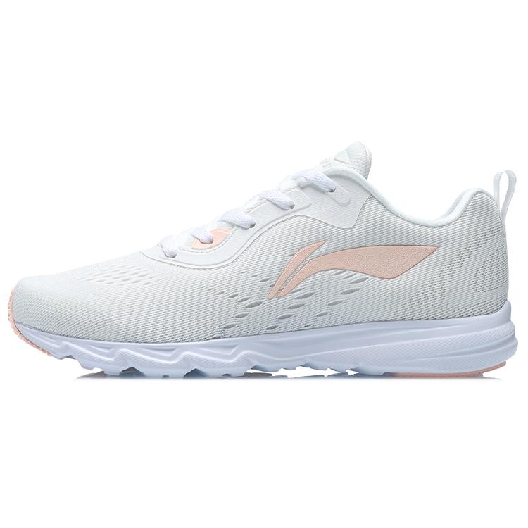 

New LiNing Cushioning, Slip Resistant, Lightweight, Breathable Low Top Running Shoes Women s Champagne White ARBR006-3 35.5