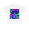 Psychedelic Mushroom T Shirt Art Painting Unisex Adult Nature Tee Rave Hippie