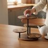 Rotating Display Stand Round Shelves 4tiers Dessert 360Degree Rustic Serving