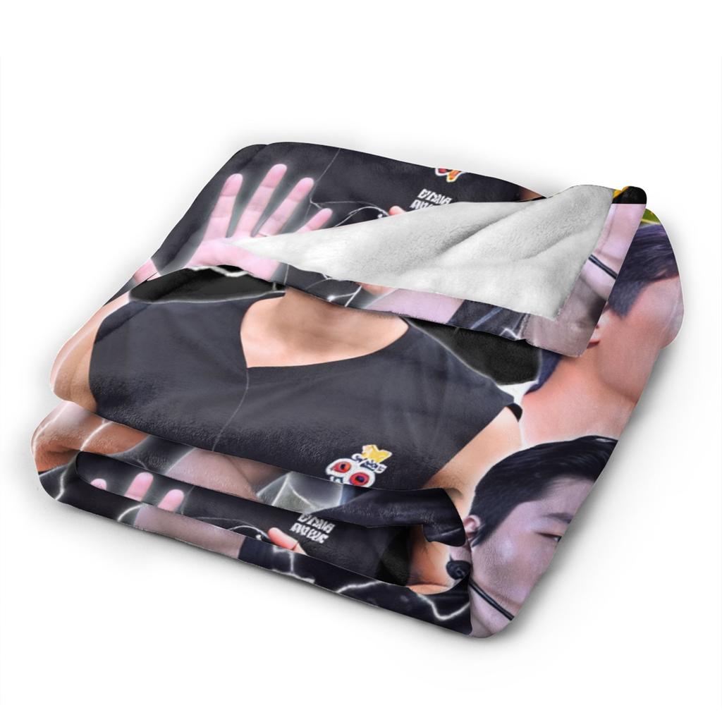 ATEEZ Choi San Deku Kvalitní Super Měkká Přehozová Deka Jarní Cestování Venkovní Vtipné Povlak na Postel