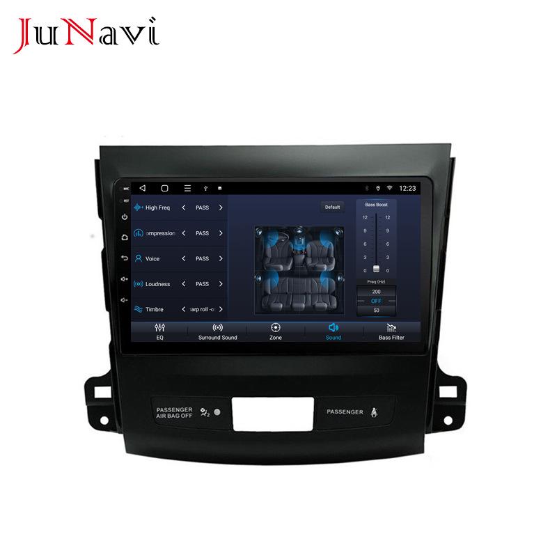 Mitsubishi Outlander 07-13 Wireless CarPlay Android Navigation with Large Screen DSP Integration.