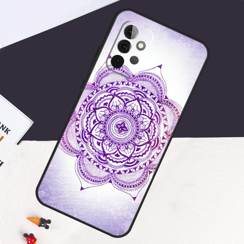 Indian Floral Henna Mandala Case For Samsung Galaxy A05 A06 A26 A16 A56 A36 A22 A32 A52 A54 A34 A14 A55 A15 A53 A33 A35