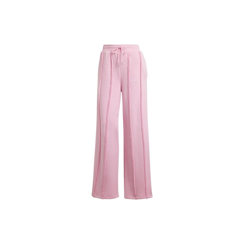 Adidas Originals Distressed Knit Sweatpants Women Bottoms Pink IY9019