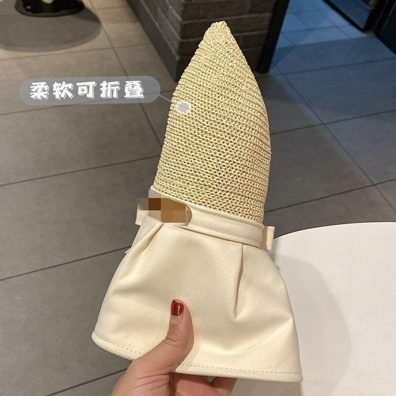 New bucket hat sun hat versatile sun hat big eaves hat bow face covering sun protection hat summer women