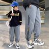 Boys Chinese Cotton Quality Trousers Fashionable Versatile Casual Trousers Loose Trousers Children's Sports Trousers