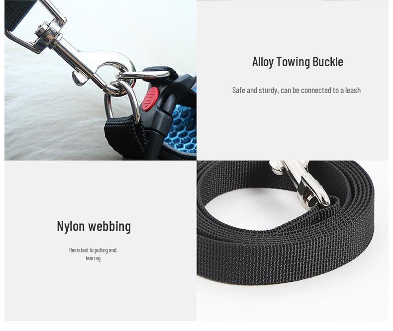 Reflective Comfort Vest Harness with Leash for Small To Medium Dogs