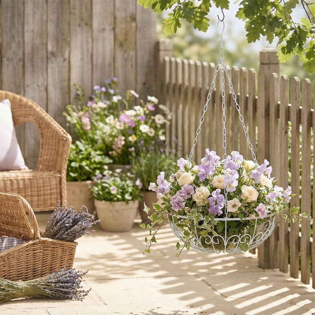 Minimalist & Stylish Iron Rustic Hanging Basket