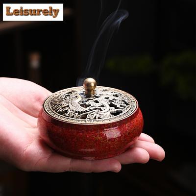 Serie de Artesanía en Laca Quemador de Incienso Dragón Chino y Fénix Horno de Aromaterapia Sándalo Agarwood Placa Lineal Incensario Soporte