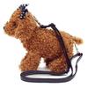 BESTEVER Mini Pouch Plush Toy Pouch Dog Toy Poodle Black Ribbon 46060