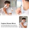Bathroom Shaving Mirror Bathroom Shower Mirror Large Fogless Shower Mirror Acrylic Shaving Mirror Bathroom Accessories with Hook
