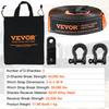 VEVOR Off-Road Recovery Kit, 3" X 30', Heavy Duty Winch Recovery Kit with 30,000 Lbs Tow Strap, 44,092 Lbs D-Ring Shackles