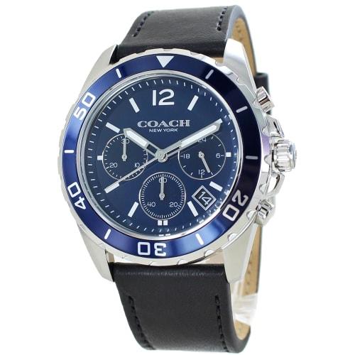 

Coach Men s Kent Watch in Black with Leather Strap (14602666)