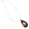 Drop Necklace Silver Buffalo Horn/metallic 10.2g Women Used