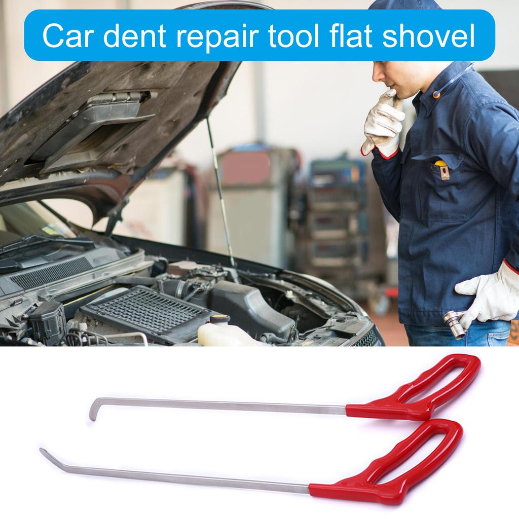 Outil de débosselage de voiture, pelle plate, tige de retrait pour un retrait facile des bosses de carrosserie automobile, outil de levier professionnel en acier inoxydable