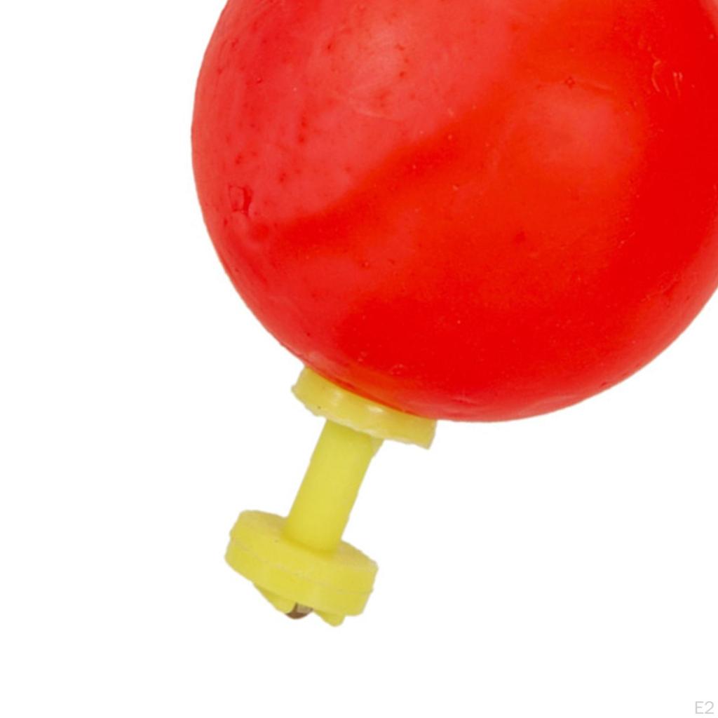 10pcs EVA Foam Floats Bobber Fishing with Connector Hooks Bobbers