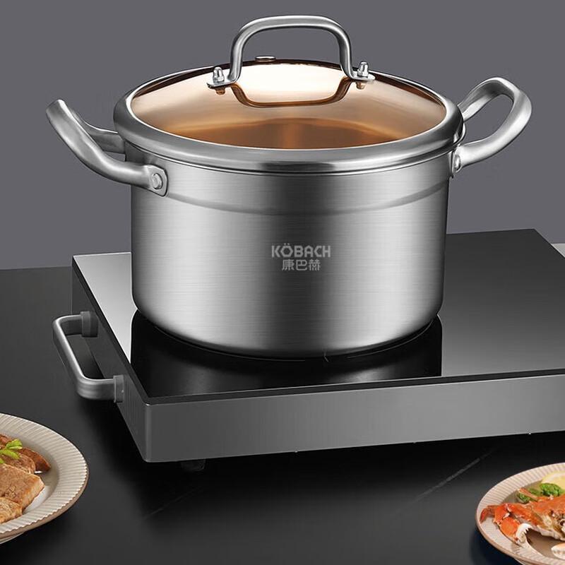 Kambach 304 Stainless Steel Soup Stew Pot, 24cm